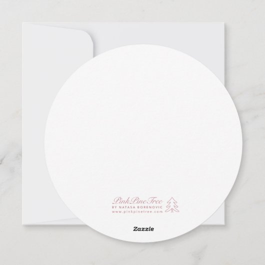 Menu Mariage Lilac Lavender Simple Round Modern (Dos)