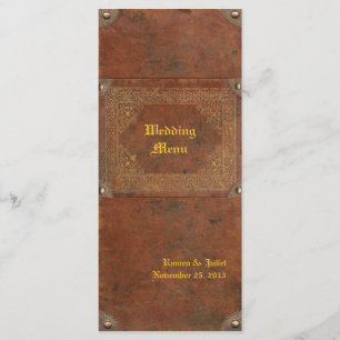 Menu Mariage livre antique