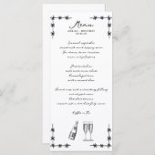 Menu Mariage lunatique (Devant / Derrière)