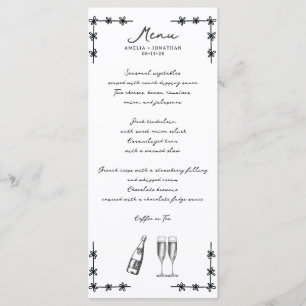 Menu Mariage lunatique