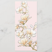 Menu Mariage Magnolia Gold Table Setting (Dos)