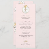 Menu Mariage Magnolia Gold Table Setting (Devant / Derrière)
