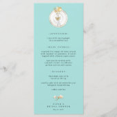 Menu Mariage Magnolia Gold Table Setting (Devant)