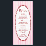 Menu Mariage manuscrit original tiré à la main<br><div class="desc">Faites-vous plaisir avec notre menu Whimsical Striped Handwriting Mariage,  nos dessins à la main délicats et notre charme manuscrit.</div>