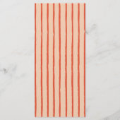 Menu Mariage manuscrit original tiré à la main (Dos)