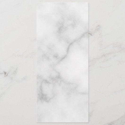 Menu Mariage Marbre blanc élégant (Dos)