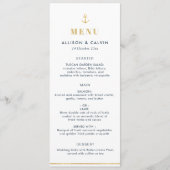 menu mariage marine bleu marine (Devant)