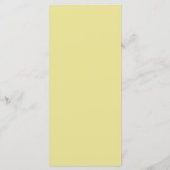 Menu Mariage méditerranéen d'agrume d'aquarelle (Dos)