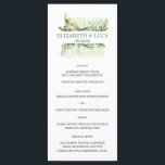Menu Mariage méditerranéen d'agrume d'aquarelle<br><div class="desc">Belles cartes de menu pour complimenter vos arrangements de table à votre mariage ou prochain dîner. Ajoutez vos mots faits sur commande à cette conception en utilisant les boîtes "éditent ce modèle de conception" du côté droit de l'article, ou cliquent sur la "personnaliser bleue il" bouton pour arranger le texte,...</div>