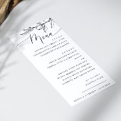 Menu Mariage méditerranéen | Olive minimaliste élégant