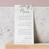 Menu Mariage méditerranéen | Olive minimaliste élégant