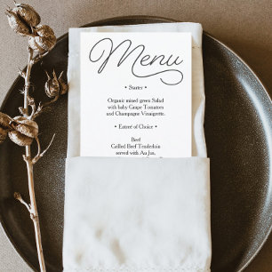 Menu mariage - Menu Fête des mariées - Bien-aimé