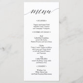 Menu mariage - Menu Fête des mariées - Script (Devant)