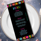 Menu Mariage mexicain moderne