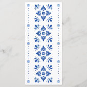 Menu Mariage mexicain Talavera (Dos)