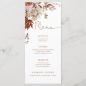 Menu Mariage minimal (Devant)