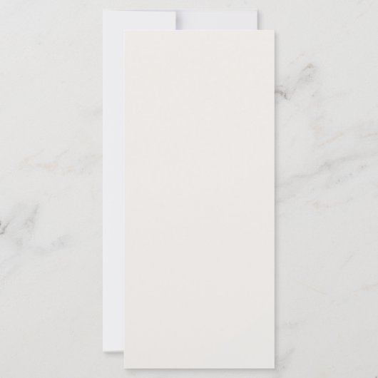 Menu Mariage minimaliste (Dos)