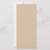 Menu Mariage minimaliste (Dos)