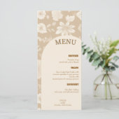 Menu Mariage minimaliste (Debout devant)