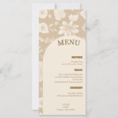 Menu Mariage minimaliste (Devant)