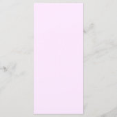 Menu Mariage Minimaliste Classique Rose Rose (Dos)