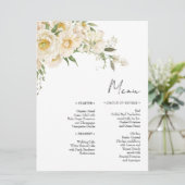 Menu Mariage minimaliste Ivory Bliss (Debout devant)