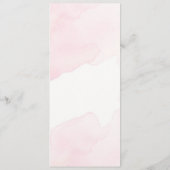 Menu Mariage minimaliste moderne (Dos)