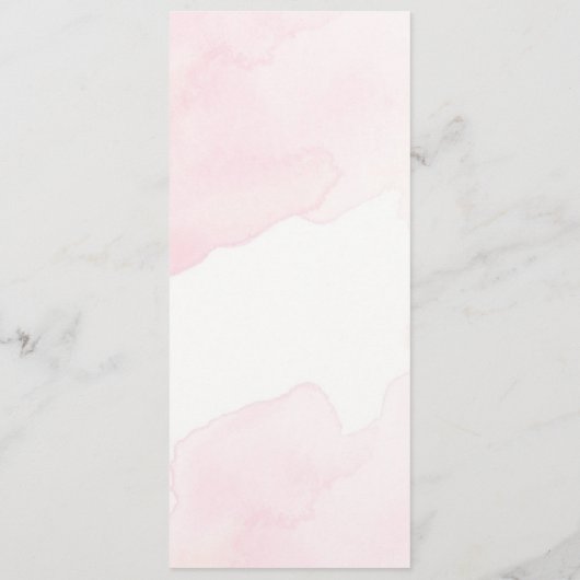 Menu Mariage minimaliste moderne (Dos)