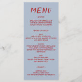 Menu Mariage Minimaliste Moderne (Devant)