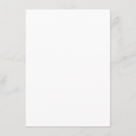 Menu Mariage minimaliste moderne (Dos)