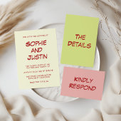 Menu Mariage Minimaliste Moderne