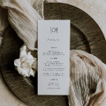 Menu Mariage minimaliste moderne KRISTEN<br><div class="desc">KRISTEN Moderne Minimaliste,  Dîner Cadre Doodle,  menu mariage.</div>