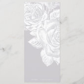 Menu Mariage minimaliste monogramme sophistiqué (Dos)