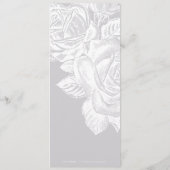 Menu Mariage minimaliste monogramme sophistiqué (Dos)