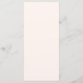 Menu Mariage Minimaliste Rétro Moderne (Dos)