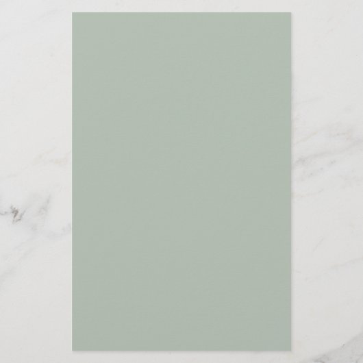 Menu Mariage minimaliste Sage Green Eucalyptus (Dos)
