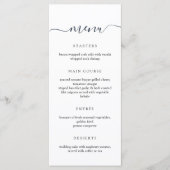 Menu Mariage minimaliste simple (Devant)