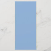 Menu Mariage Moderne avec Bordure Bleue (Dos)