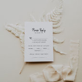 Menu Mariage moderne Choix RSVP