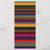 Menu Mariage moderne de fleurs mexicaines (Dos)