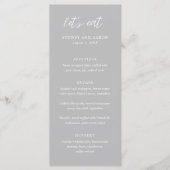 Menu Mariage Moderne de Sydney Gray (Devant)