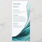 Menu mariage-Moderne Emerald Green- (Devant)