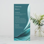 Menu mariage-Moderne Emerald Green- (Debout devant)