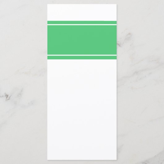 Menu Mariage moderne Emerald Green (Dos)