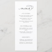 Menu Mariage moderne et élégant (Devant)