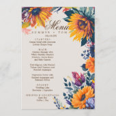 Menu Mariage moderne et élégant (Devant)