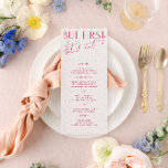 Menu Mariage moderne minimal Magenta & Texture<br><div class="desc">Conçu pour coordonner avec pour la collection de Faire-part de mariage "brillantes". Pour modifier les détails, cliquez sur "Détails". Pour déplacer le texte ou modifier la taille, la police ou la couleur, cliquez sur "Modifier à l'aide de l'outil de conception". Voir le lien de collection sur cette page pour voir...</div>