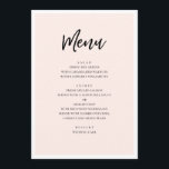 Menu Mariage moderne rose. Simple et minimaliste<br><div class="desc">Menu moderne mariage rose. Convient pour l'anniversaire,  l'anniversaire et toute autre fête. Contactez-moi,  s'il vous plaît,  si vous avez besoin d'autres articles.</div>