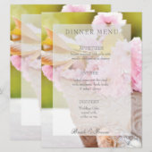 Menu mariage modifiable Cherryblossoms (Devant / Derrière)