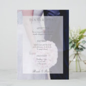 Menu mariage modifiable de mariée et de mariée (Debout devant)